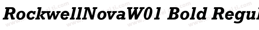RockwellNovaW01 Bold Regular字体转换